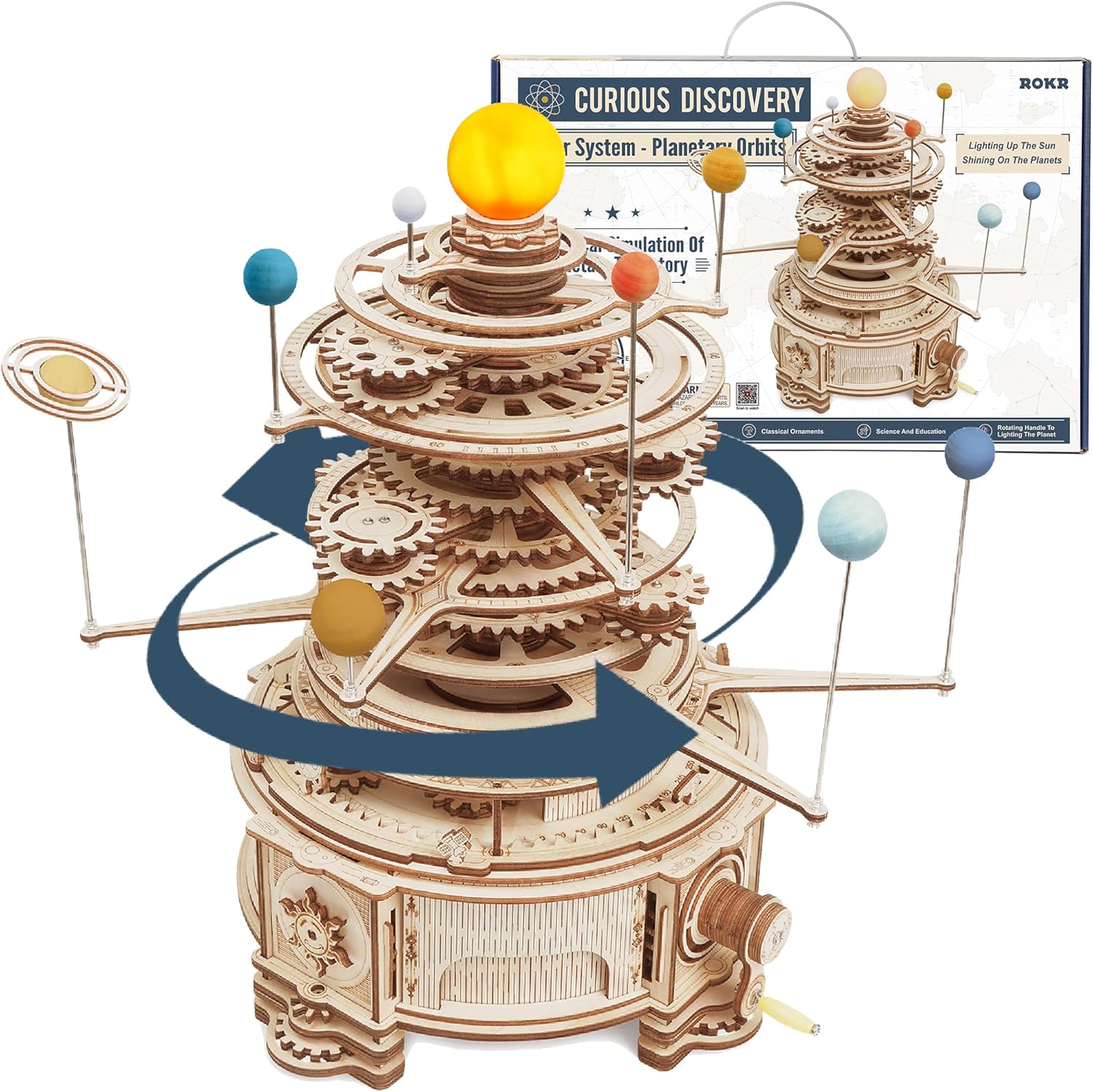 3D Wooden Puzzles for Adults-O - Solar System Orrery incelemesi ve fiyatı