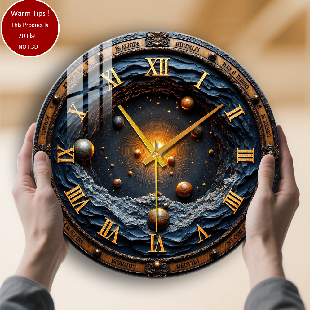 Tempered Glass Wall Clock Cosm - Solar System Orrery incelemesi ve fiyatı
