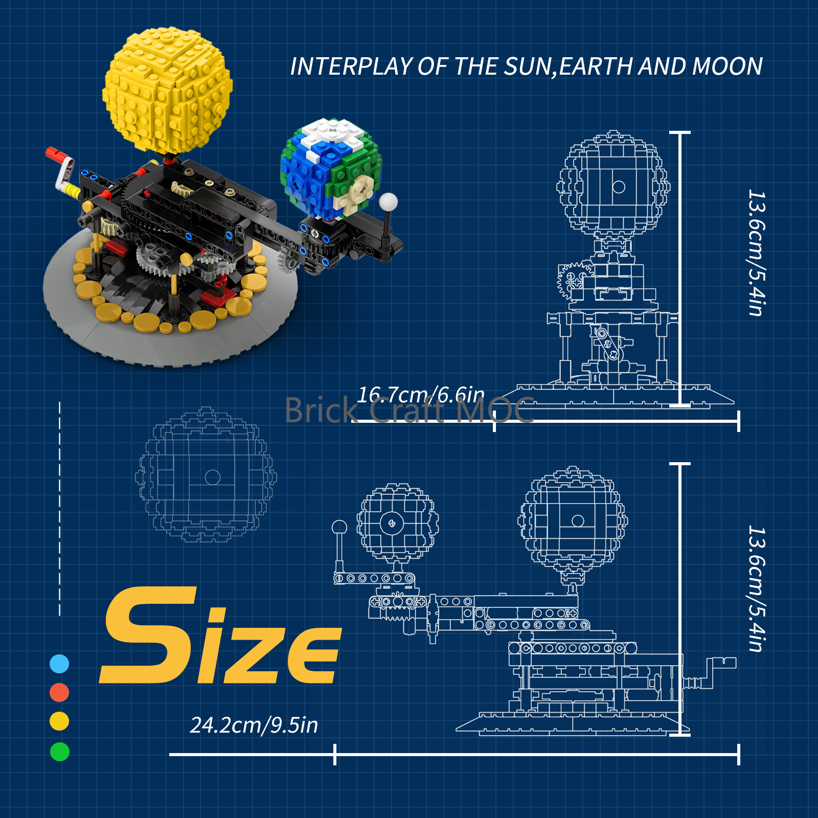 MOC Sun Earth Moon Orrery Buil - Solar System Orrery incelemesi ve fiyatı