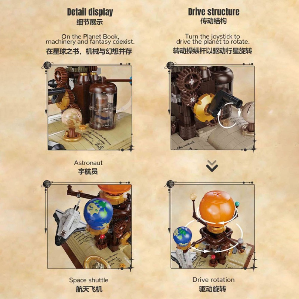 672PCS STEM Building Blocks So - Solar System Orrery incelemesi ve fiyatı