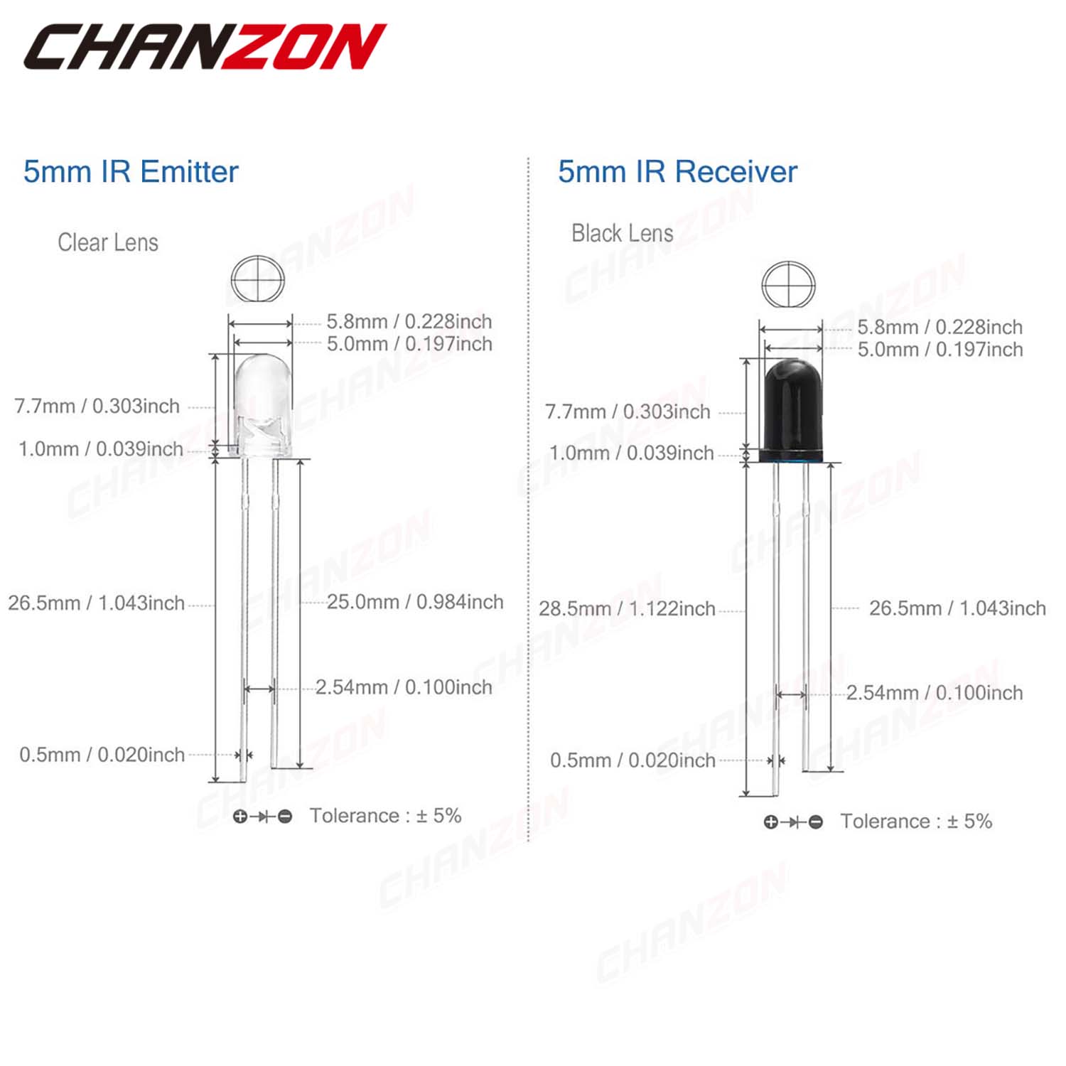 3mm 5mm 10mm IR LED Diode Tran - Science And Hobby incelemesi ve fiyatı