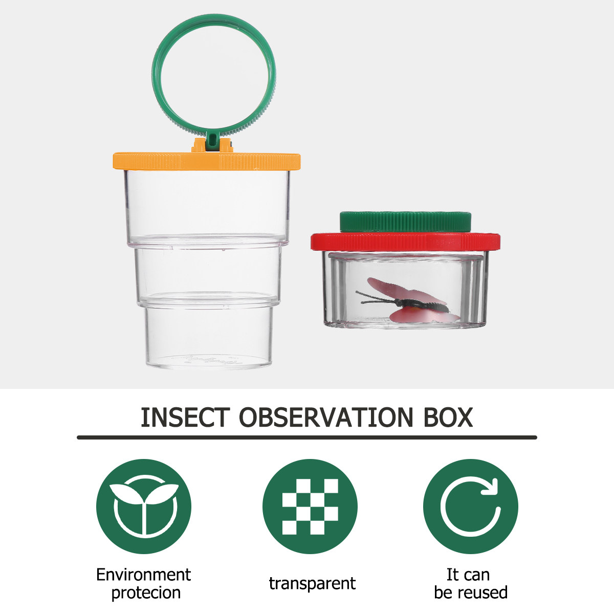 2Pcs Observation Box Bug Viewe - Science Toys incelemesi ve fiyatı