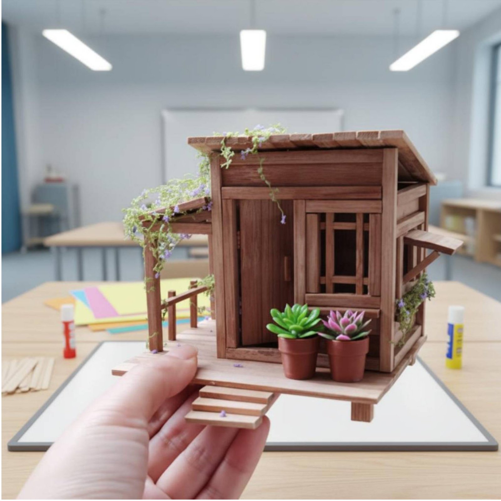 DIY Bamboo House Kit Relaxing  - Science And Hobby incelemesi ve fiyatı