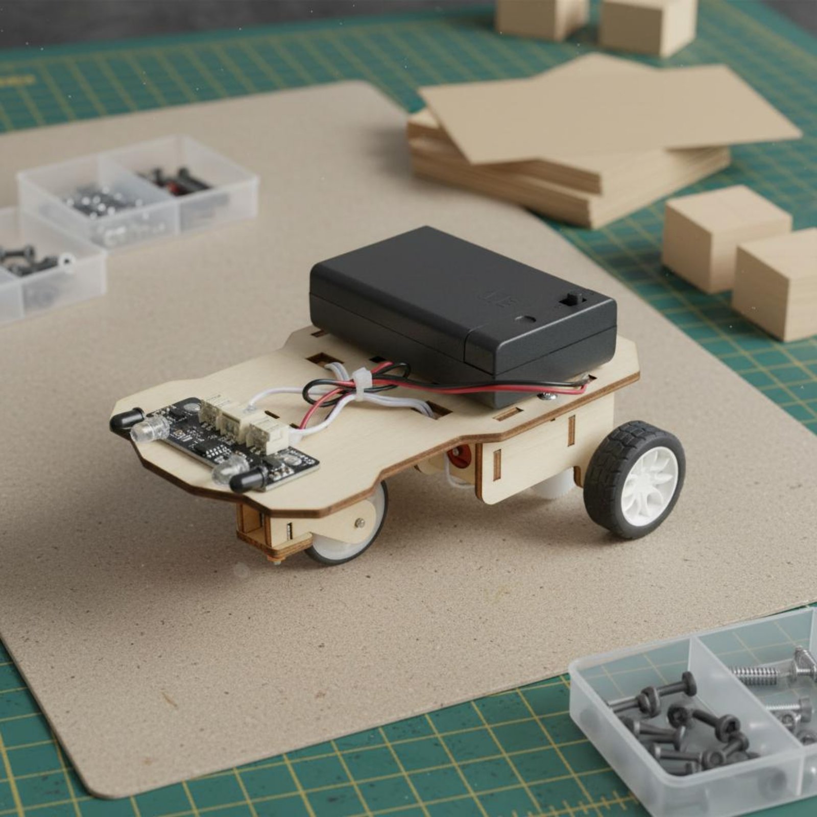 Wooden Intelligent Vehicle Kit - Science Robotics incelemesi ve fiyatı